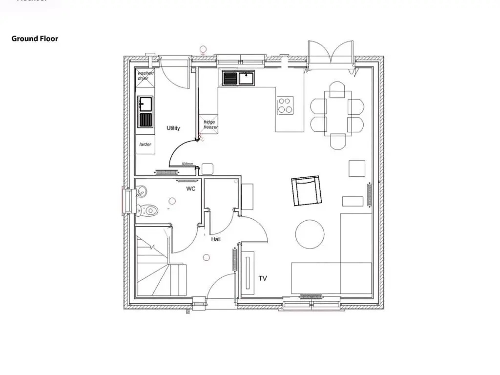 a plan of a housefourth floor plan at Grant Crescent in Dornoch