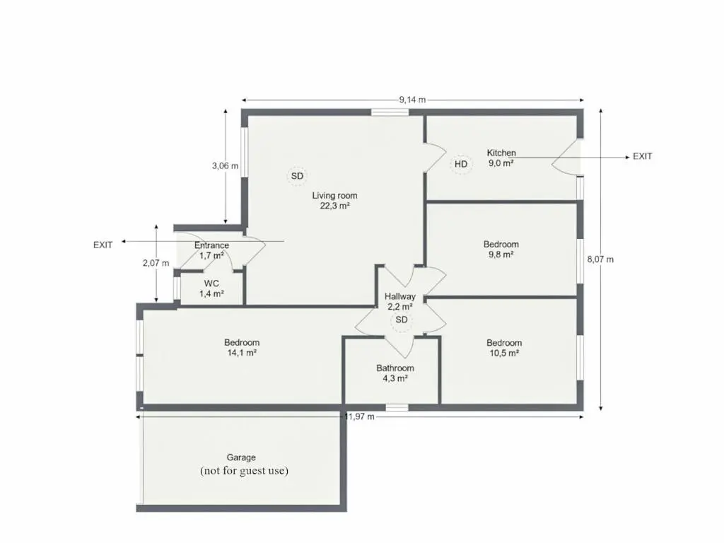 a floor plan of a house at Holiday Home Falcon Lodge by Interhome in Aviemore
