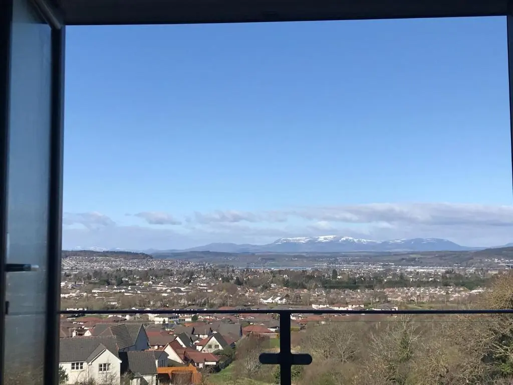 a view of a city from a window at Amazing views of Inverness in Inverness