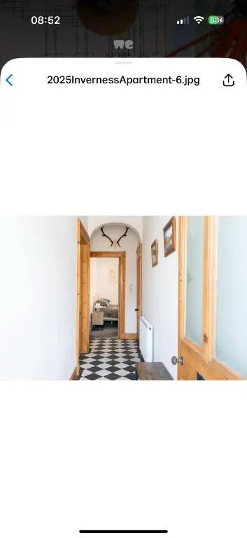 a picture of a hallway with a room at Hawthorn villa in Dalneigh
