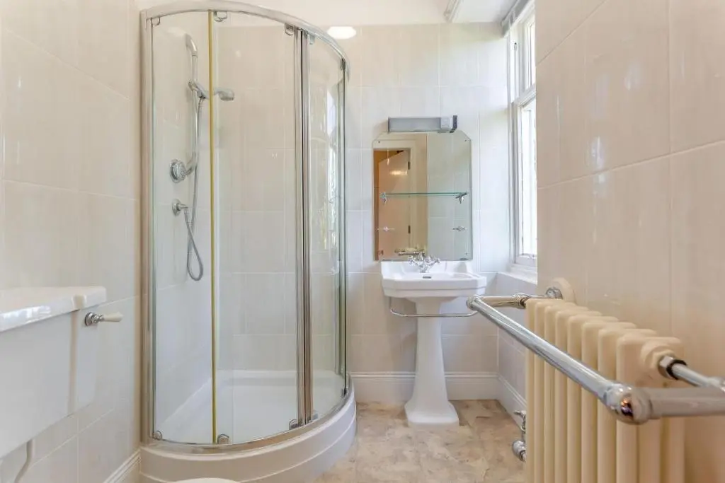 a bathroom with a shower and a sink at 8 Bed in Invergordon oc-p32711 in Invergordon
