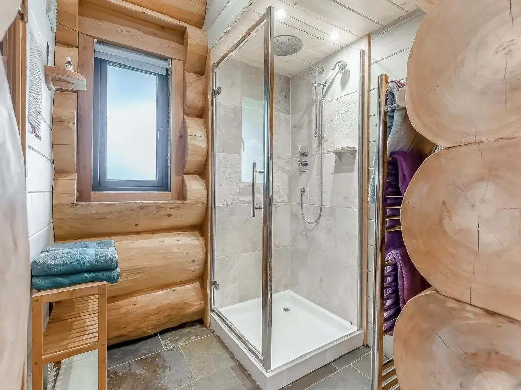 a bathroom with a shower and a toilet at Cinclus - Uk50066 in Struy