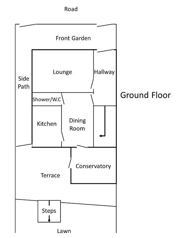 a block diagram of a floor at Carrick House in Kingussie