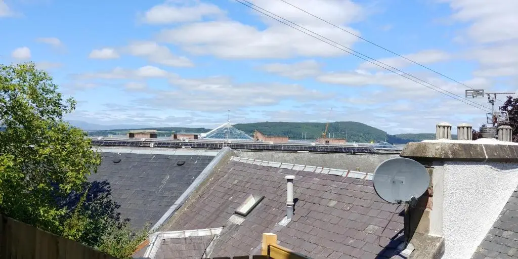 a view from the roof of a building at Brae Cottage, Inverness in Inverness