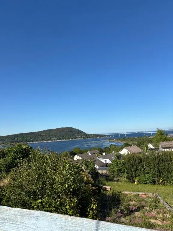 a view of the water from the roof of a house at No.9 in Inverness