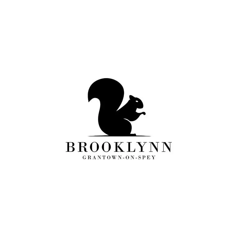 a squirrel vector logo template illustration at Brooklynn Guest House in Grantown on Spey