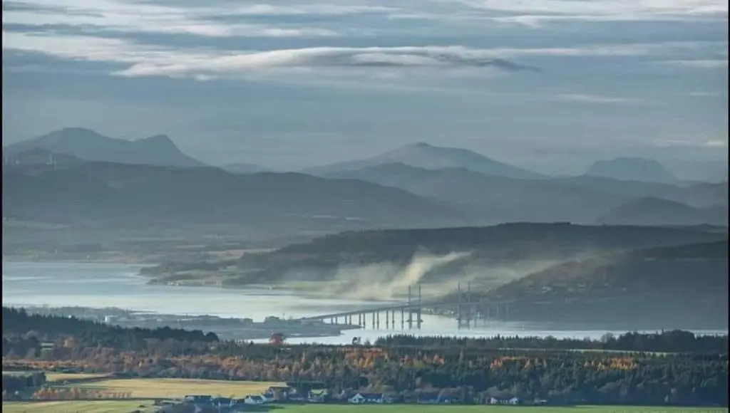 a view of a bridge over a body of water at Inverness Holiday House - 2 Bedroom in Inverness