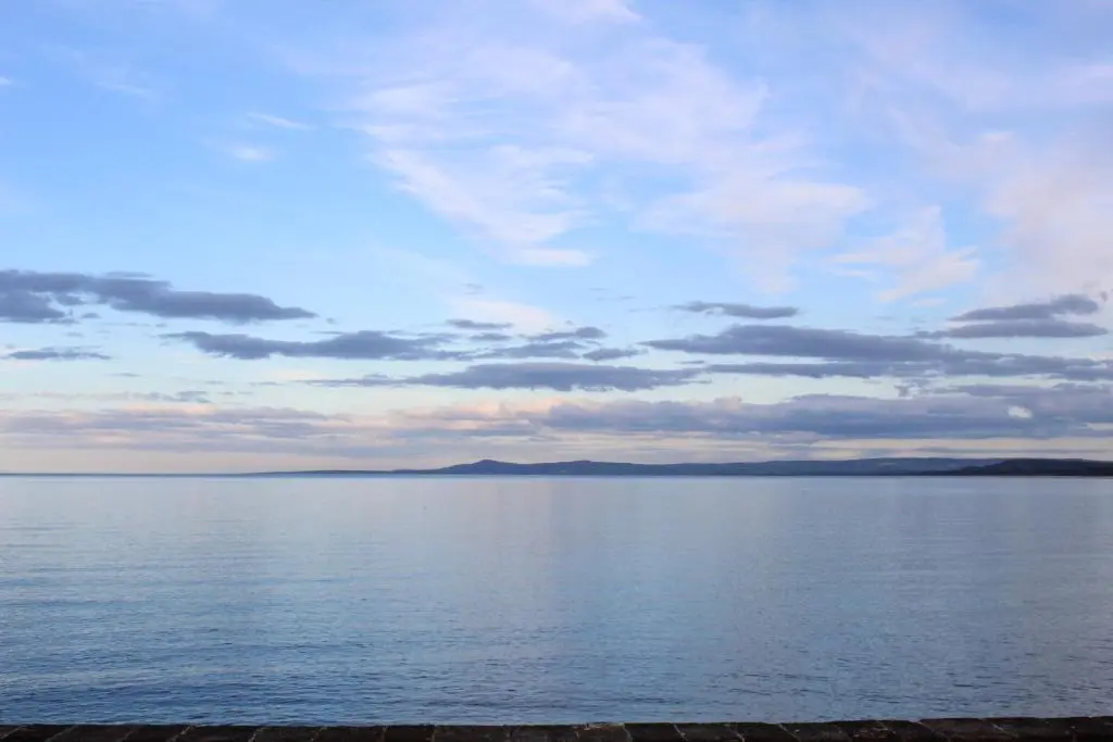 a view of a large body of water at Beachfront Panoramic Seaview Free Wifi & Parking in Lossiemouth