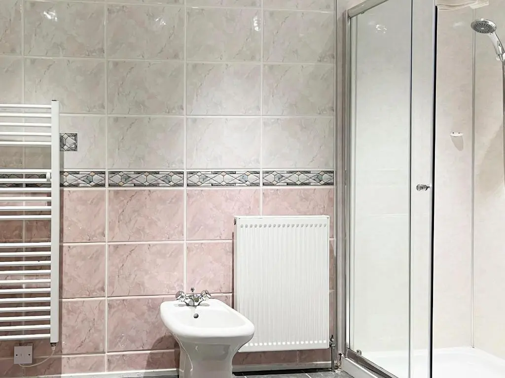 a bathroom with a toilet and a sink and a shower at Oich View - Uk37554 in Kilfinnan