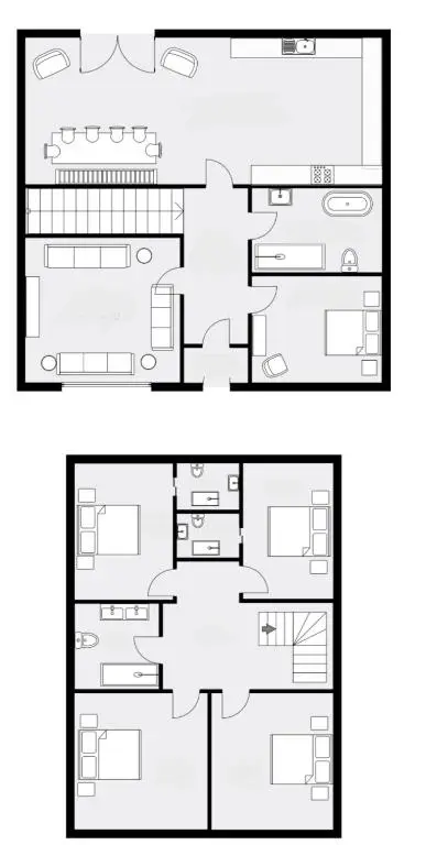 a floor plan of a house at Ness on the Lane in Inverness