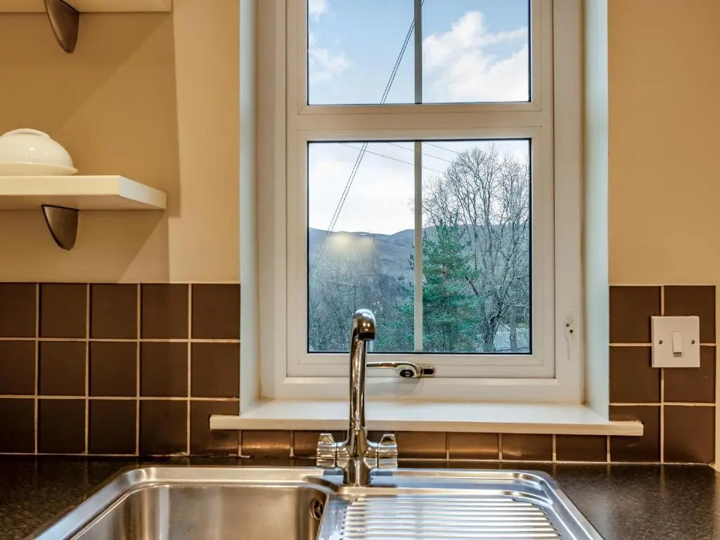 a sink in a kitchen with a window at Allt Na Criche - Ukc5762 in Laggan